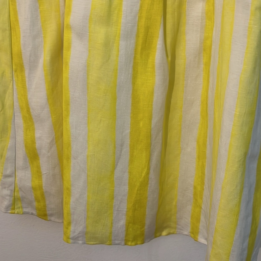 Tuckernuck | New Annie cabana stripe mini dress Women’s size L smocked Linen NWT - Picture 5 of 9